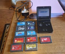 gba sp + games