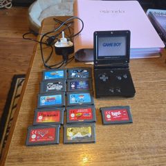 gba sp + games
