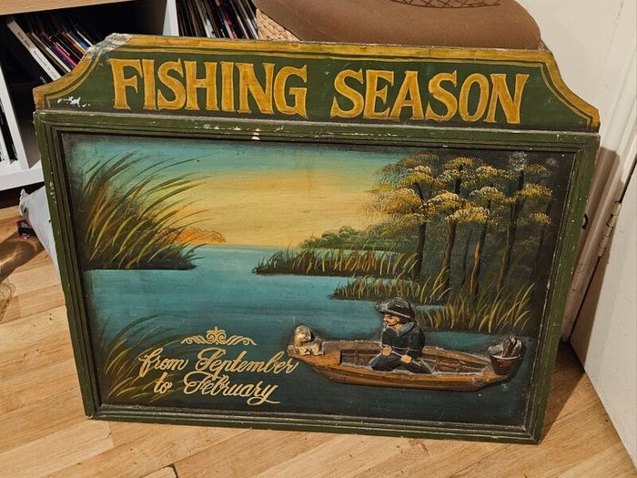 Large Fishing Season Sign