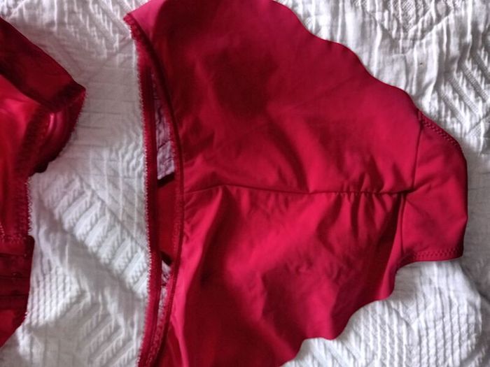 Fantasie Allegra - Underwired Side Support Bra 30F and Briefs S - Red - BNWT RRP 80