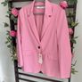 blazer Bnwt Bershka size large pink single breasted jacket Image 2