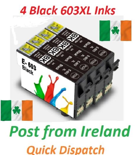 Ink 603xl Cartridge For Epson Wf-2810dwf Wf-2830dwf Wf-2835dwf Wf-2850 XP2100 XP 2105 XP 3100 XP 4100 XP 4105