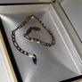 Vintage Hallmarked 9ct Gold Figaro Bracelet Image 2