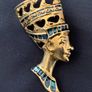 Vintage Nefertiti Egyptian queen brooch Image 2