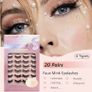 Reusable Fluffy 6D False Eyelashes 20 Pairs x 3 Image 6