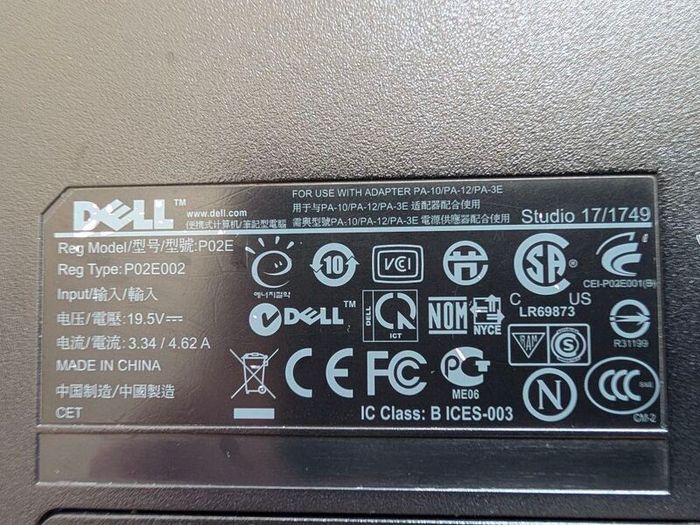 Dell Studio 17 inch for repair