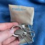 Newbridge silverware KEYRING diamond Ring Image 3