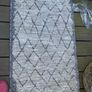 New 240cm x 58cm distressed oatmeal and grey indoor/outdoor runner Image 3