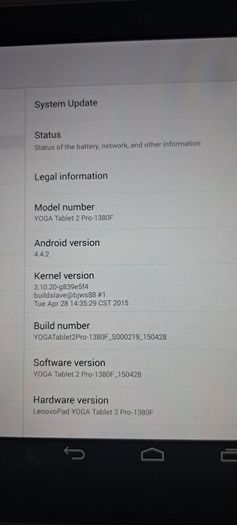 Lenovo tablet yoga 2 pro 1380 with projector
