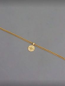 Gold Compass chain | men's