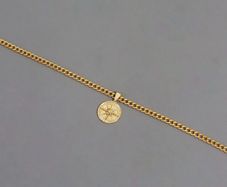 Gold Compass chain | men's