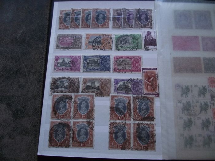 A nice collection of Stamps from India, presented in the album