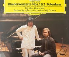 Mega-collectable and mint classical piano concerto on Deutsche Grammophon. Frank Liszt Klavierkonzeta Nos. 1 and 2. Totentanz. Featuring Krystal Zimmerman and Seiji Ozawa.