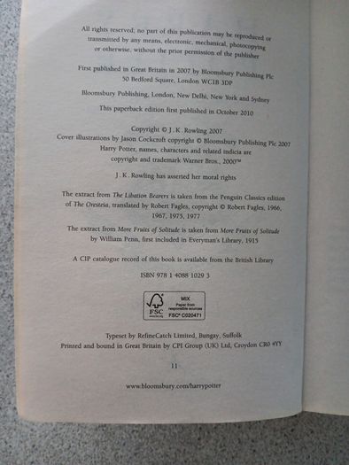 Harry potter book