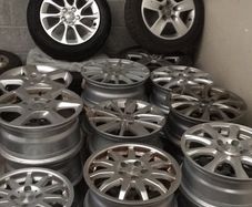 Alloys+partworn and brand new tyres