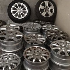Alloys+partworn and brand new tyres