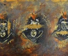 Echoes of Silence 90x50cm acrylic painting on canvas