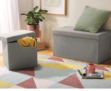 Blanket/storage box grey