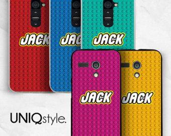 personalized name initial Lego cover case for iPhone Samsung Nokia HTC Sony Xperia