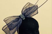Handmade Navy Fascinator