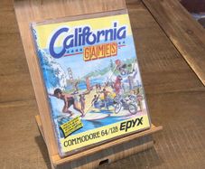 C64 - California Games - Commodore 64 Medium Jewel Tape Game - complete in box