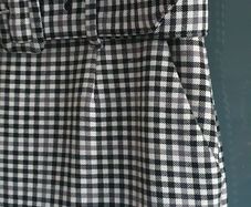 M&S gingham belted midi skirt with pockets Sz 12