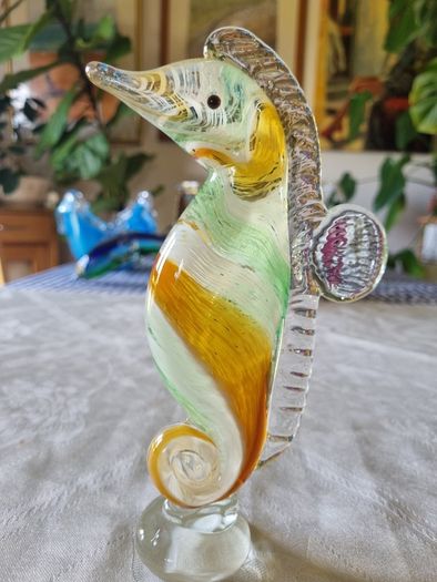 Murano glass water horse