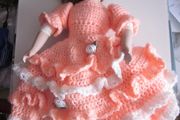 Hermitage Mint Porcelain  Doll with Crotchet Dress 1988