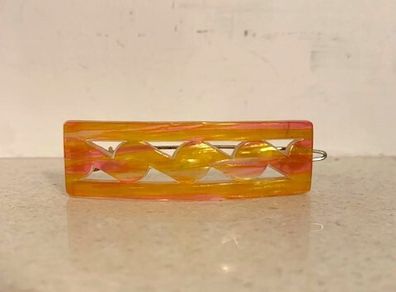 Vintage Mid-Century French Style Celluloid Hair Barrette