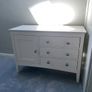 White drawers chest bedroom unit Image 2