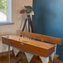Solid oak school desk Image 2