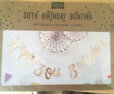 30th Birthday bunting