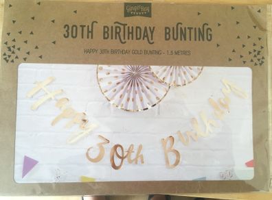 30th Birthday bunting