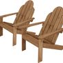 Set of 2 Adirondack Garden Chairs Image 4