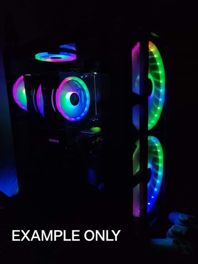 PC Case E-ATX 6 RGB Fans + Fan Controller