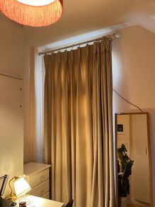 Premium Wool Lined Pinch-Pleat Curtain