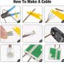 Network Tool Kit RJ11 CAT5 CAT6 Crimping Tools Network LAN Cable Tester Repair Computer Maintenance Ethernet Tool Kit Wire Stripper Tool (FREE POSTAGE) Image 3