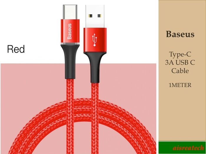 Baseus 3A Type-C USB-C cable Nylon Braided charging cable For Samsung Huawei
