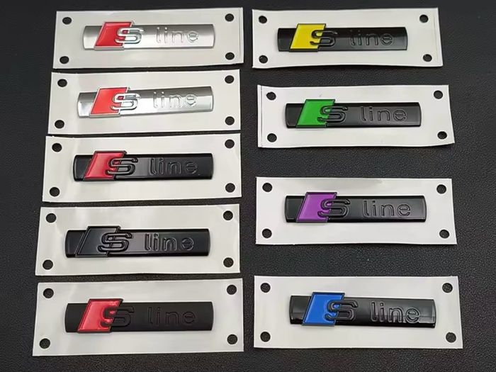 Audi S line badges x2