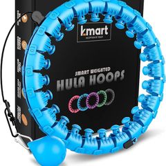 NEW SALE | Smart Hula Ring Hoops, Weighted Hula Circle 24 Detachable Fitness Ring with 360 Degree Auto-Spinning Ball Gymnastics, Massage, Adult Fitness for Weight Loss