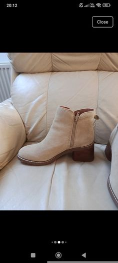 River Island suede beige boots