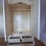 Antique-Effect Ivory Wardrobe & Matching Bedside Locker Image 2