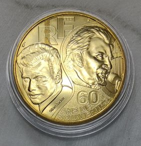 France 0.25 Euro Copper Uncirculated Coin 2020 - Johnny Hallyday 60 Years of Memories - Johnny Hallyday 60 Years of Memories