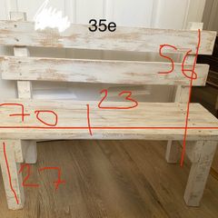 wooden bench