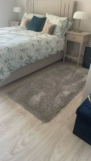 Thick Pile Grey Rug