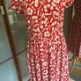 Seasalt Organic Cotton Raspberry Abstract Pattern Dress -  Size 10 Image 2