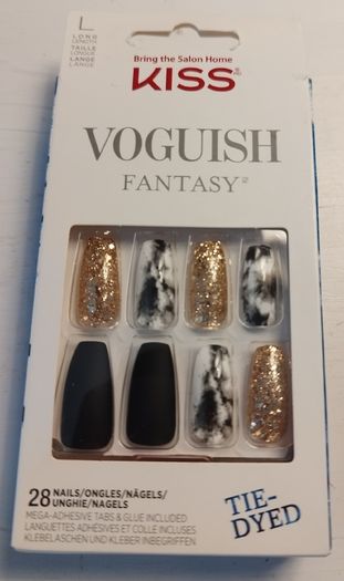 Black Gold False Nail Set