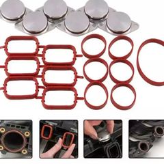 6X33MM Bungs for BMW Diesel Swirl Blanks Flaps Repair Delete Kit with air Intake Manifold Gaskets M57 530D 330D 335D X5 X6 Part
