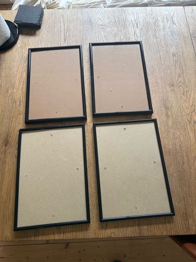4 back photo frames
