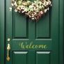 Welcome Decal, Welcome Sticker, Welcome Front Door Decal, Welcome Window Sticker, Window Decal, Car Decal, Car Sticker, Lettering, Outdoor Decal, Welcome Greetings Door Decal, Porch Decal Image 2